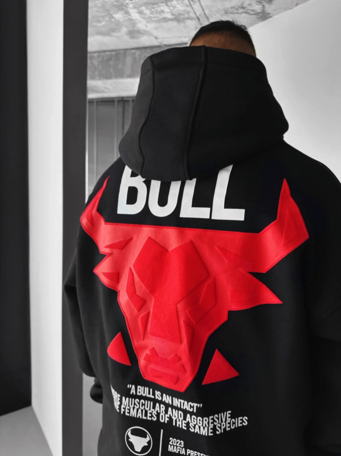 Oversized Bull Hoodie (Men)