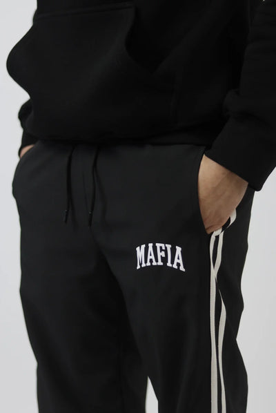 MAFIA LOOSE FIT STRIP JOGGER - BLACK