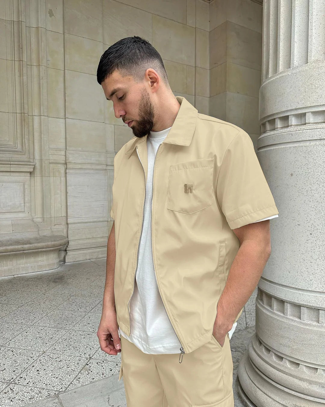 Ensemble Streetwear cargo + jaquette