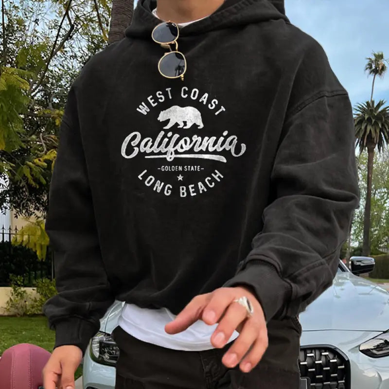 CALIFORNIA WEST COAST OVERSIZED HOODIE