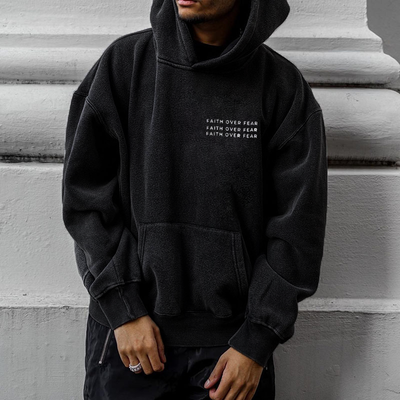 FAITH OVER FEAR OVERSIZED HOODIE