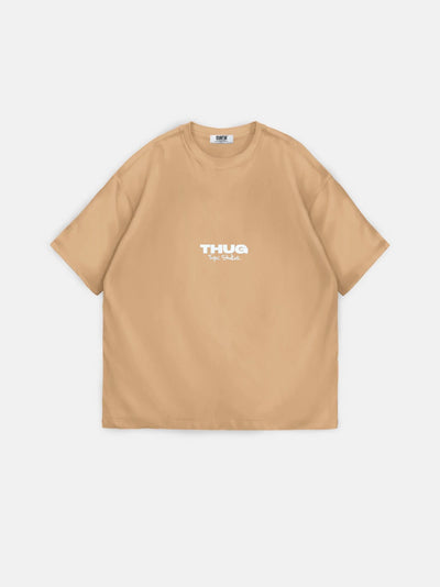 Thug HEAVYWEIGHT BOXY T-SHIRT - Beige