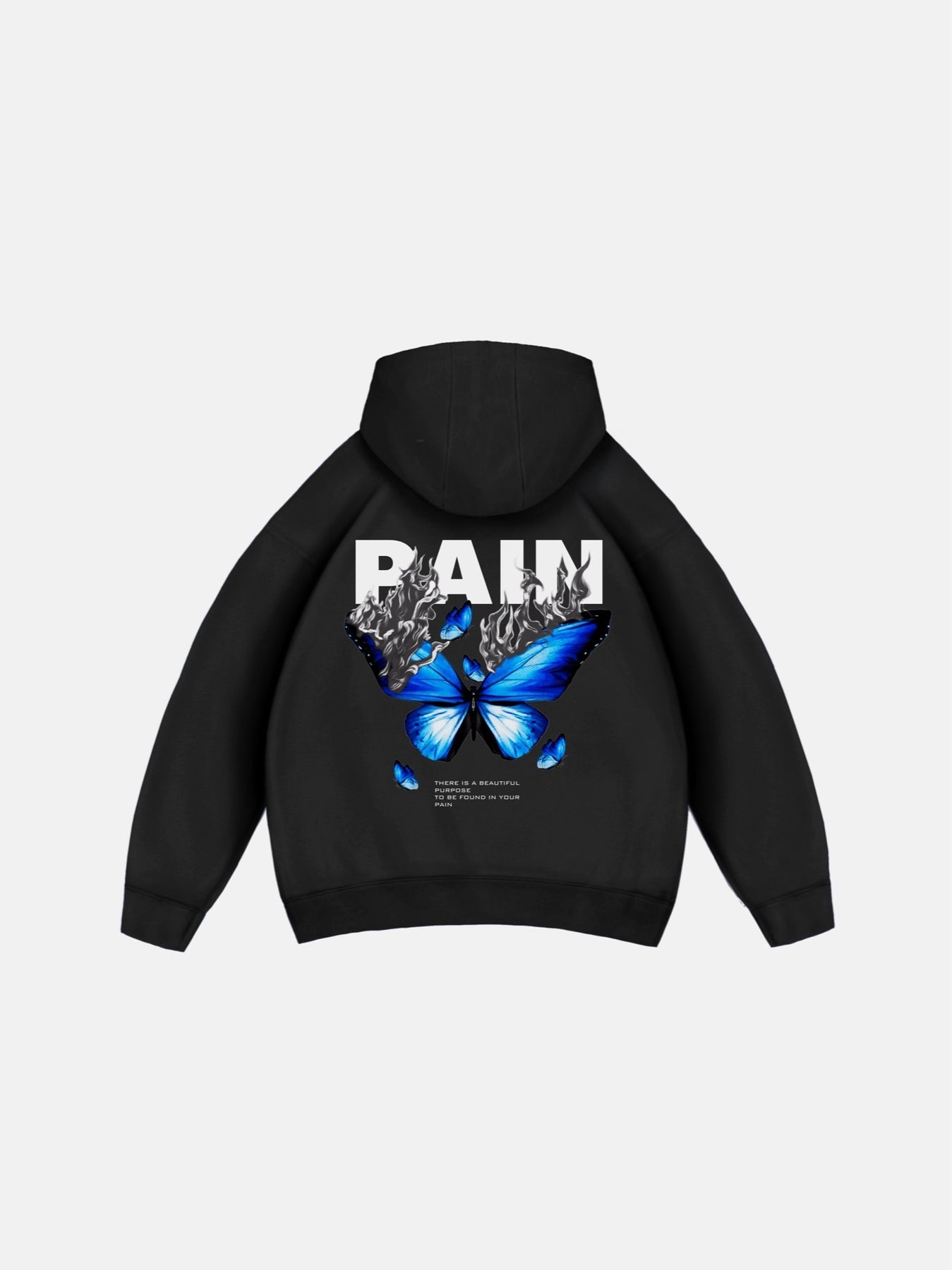 PAIN Oversized Hoodie - Black