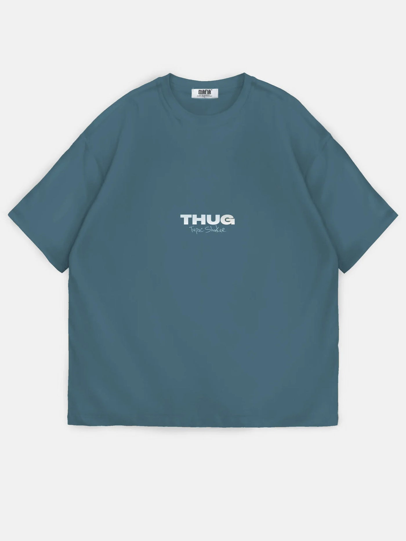 THUG HEAVYWEIGHT BOXY T-SHIRT - Ocean Blue