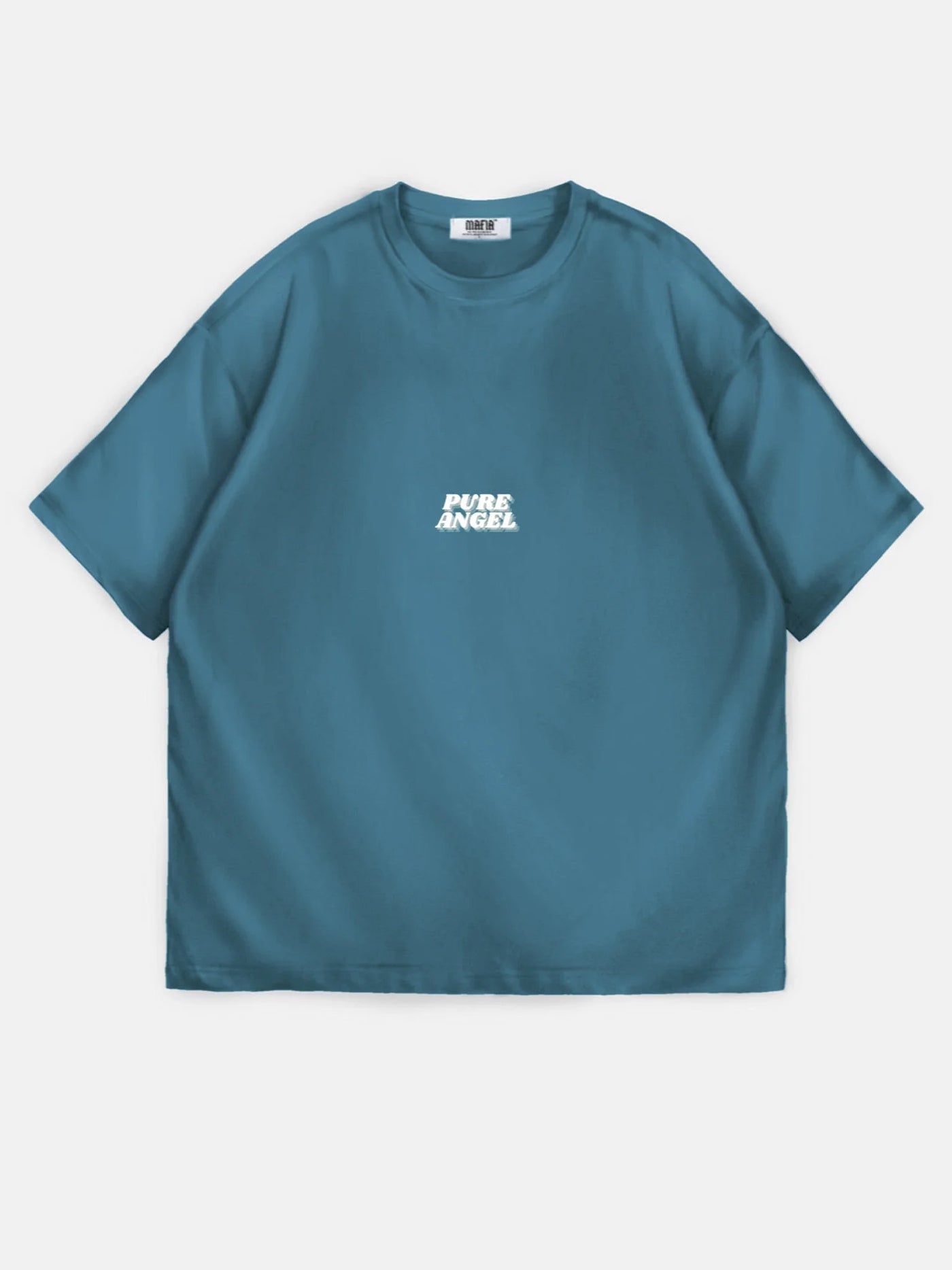 Pure angel  HEAVYWEIGHT BOXY T-SHIRT - Ocean Blue