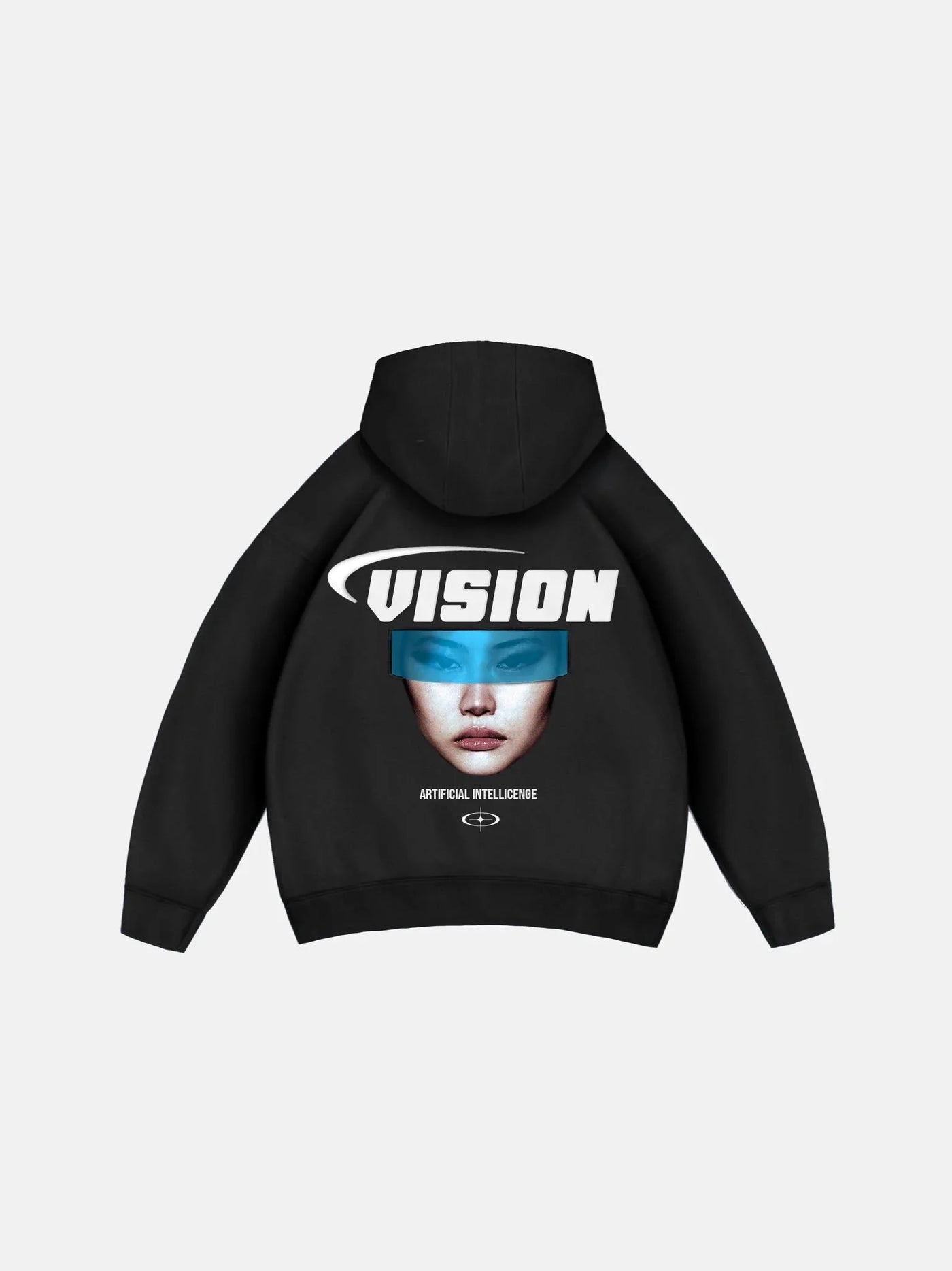 Vision Oversized Hoodie - Black